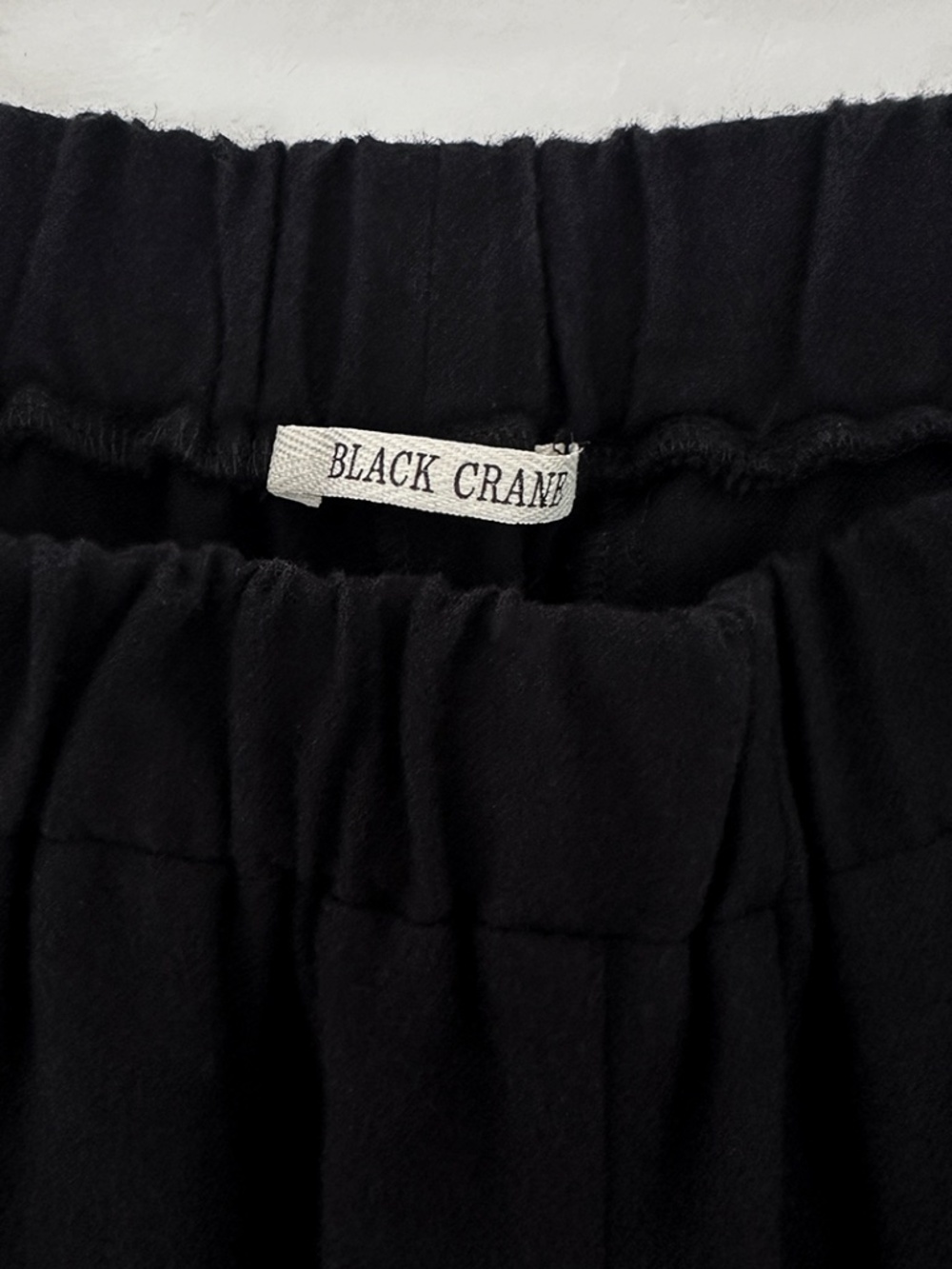 Black Crane wide leg pant trouser cotton wool blend la garconne totokaelo S - Picture 7 of 12